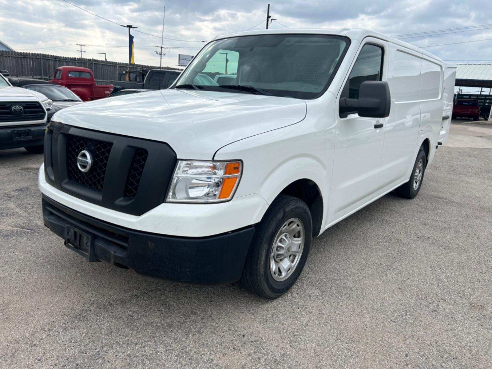 2018 White Nissan NV Cargo (1N6BF0KM6JN) with an 4.0L V6 F DOHC 24V engine, Automatic transmission, located at 1687 Business 35 S, New Braunfels, TX, 78130, (830) 625-7159, 29.655487, -98.051491 - Photo #0